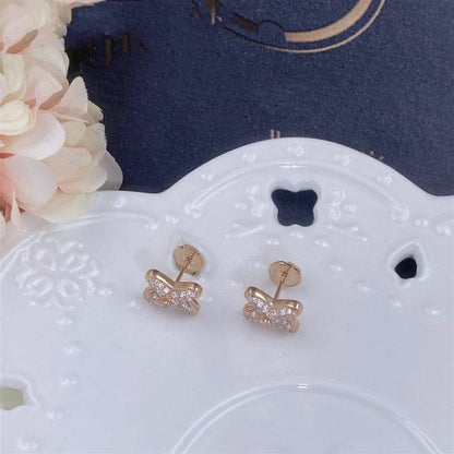 [LuckyStar]JEUX DE PINK GOLD DIAMANT OHRRINGE