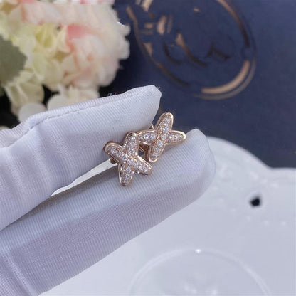 [LuckyStar]JEUX DE PINK GOLD DIAMANT OHRRINGE