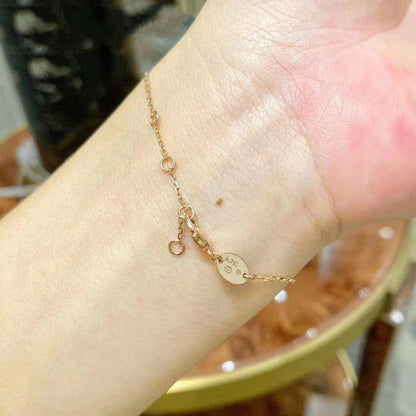 [LuckyStar]JEUX DE ARMBAND MOP ROSA GOLD DIAMANTEN