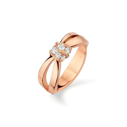 [LuckyStar]LIENS RING ROTGOLD DIAMANT