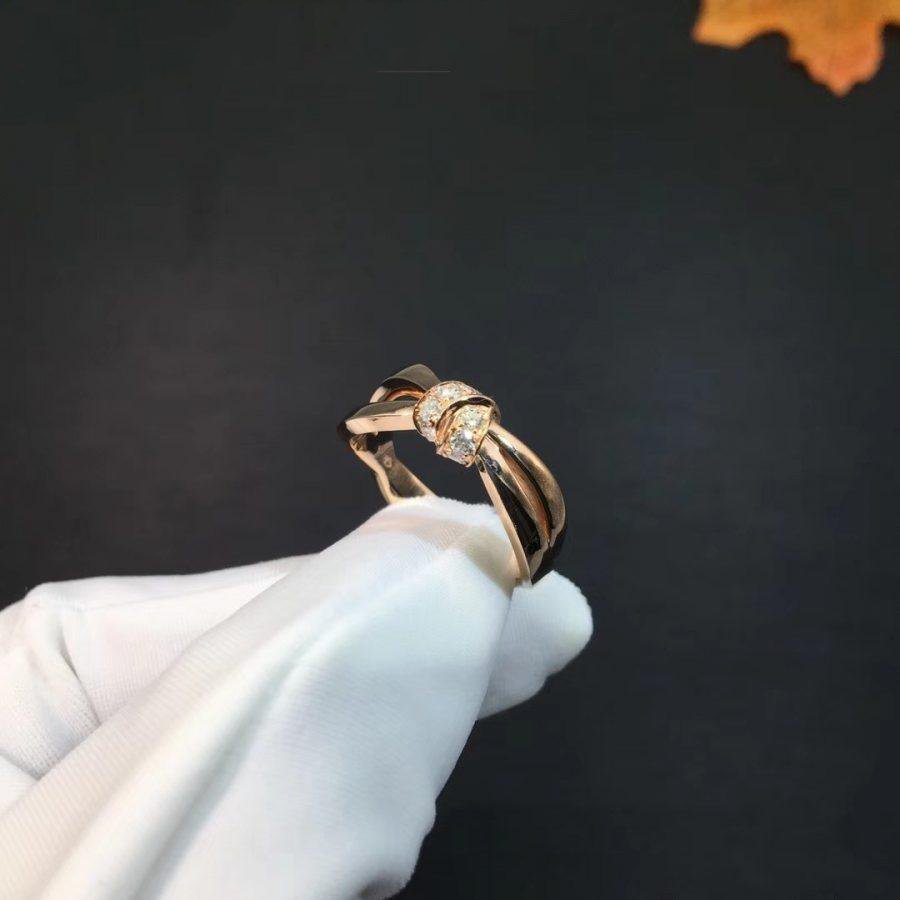 [LuckyStar]LIENS RING ROTGOLD DIAMANT