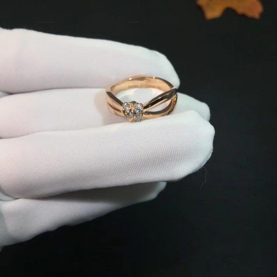 [LuckyStar]LIENS RING ROTGOLD DIAMANT