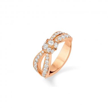 [LuckyStar]LIENS ROSÉGOLD-DIAMANTRING