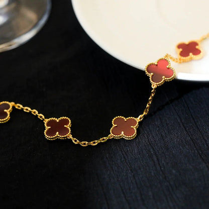 [LuckyStar]CLOVER 5 MOTIVE ROTER ACHAT ARMBAND 
