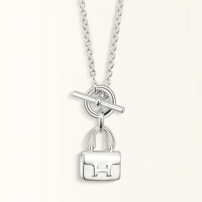 [LuckyStar] POP ​​H ANHÄNGER SILBER HALSKETTE