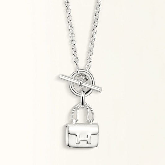 [LuckyStar] POP ​​H ANHÄNGER SILBER HALSKETTE