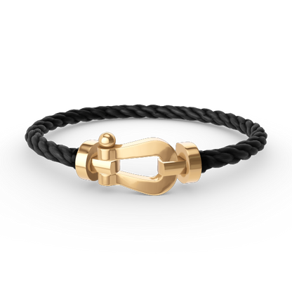 [LuckyStar]FORCE GROSSES HUFEISENARMBAND OHNE DIAMANT GOLD