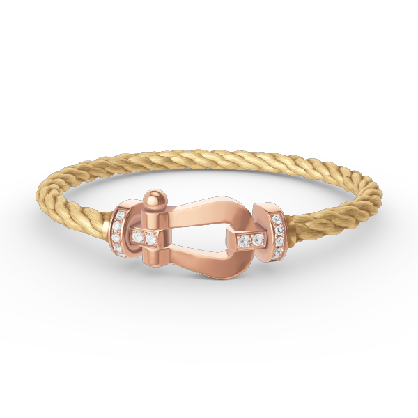 [LuckyStar]FORCE GROSSES HUFEISEN-HALBDIAMANTARMBAND ROSÉGOLD