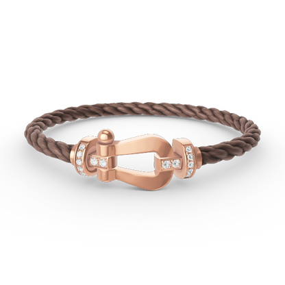 [LuckyStar]FORCE GROSSES HUFEISEN-HALBDIAMANTARMBAND ROSÉGOLD
