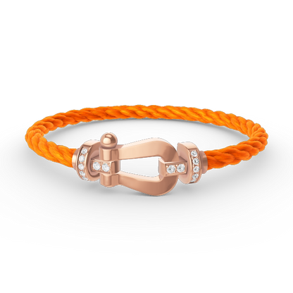 [LuckyStar]FORCE GROSSES HUFEISEN-HALBDIAMANTARMBAND ROSÉGOLD