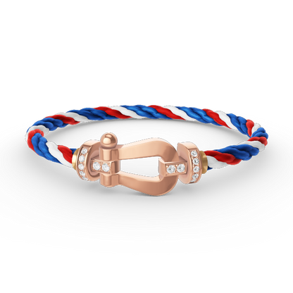 [LuckyStar]FORCE GROSSES HUFEISEN-HALBDIAMANTARMBAND ROSÉGOLD