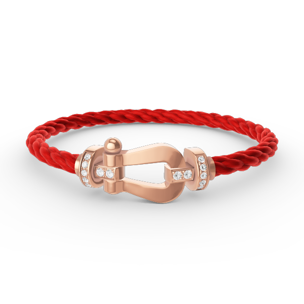[LuckyStar]FORCE GROSSES HUFEISEN-HALBDIAMANTARMBAND ROSÉGOLD
