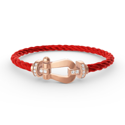 [LuckyStar]FORCE GROSSES HUFEISEN-HALBDIAMANTARMBAND ROSÉGOLD