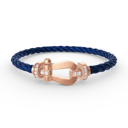 [LuckyStar]FORCE GROSSES HUFEISEN-HALBDIAMANTARMBAND ROSÉGOLD