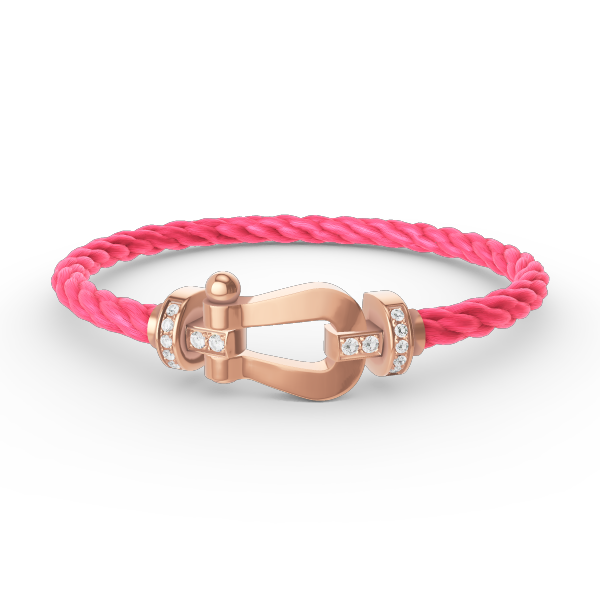 [LuckyStar]FORCE GROSSES HUFEISEN-HALBDIAMANTARMBAND ROSÉGOLD