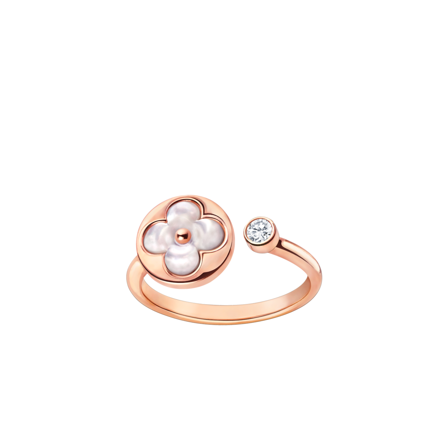 [LuckyStar]SUN 1 DIAMANT ROSA MOP RING