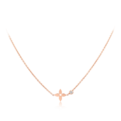 [LuckyStar] BLOSSOM ANHÄNGER ROTGOLD UND DIAMANT