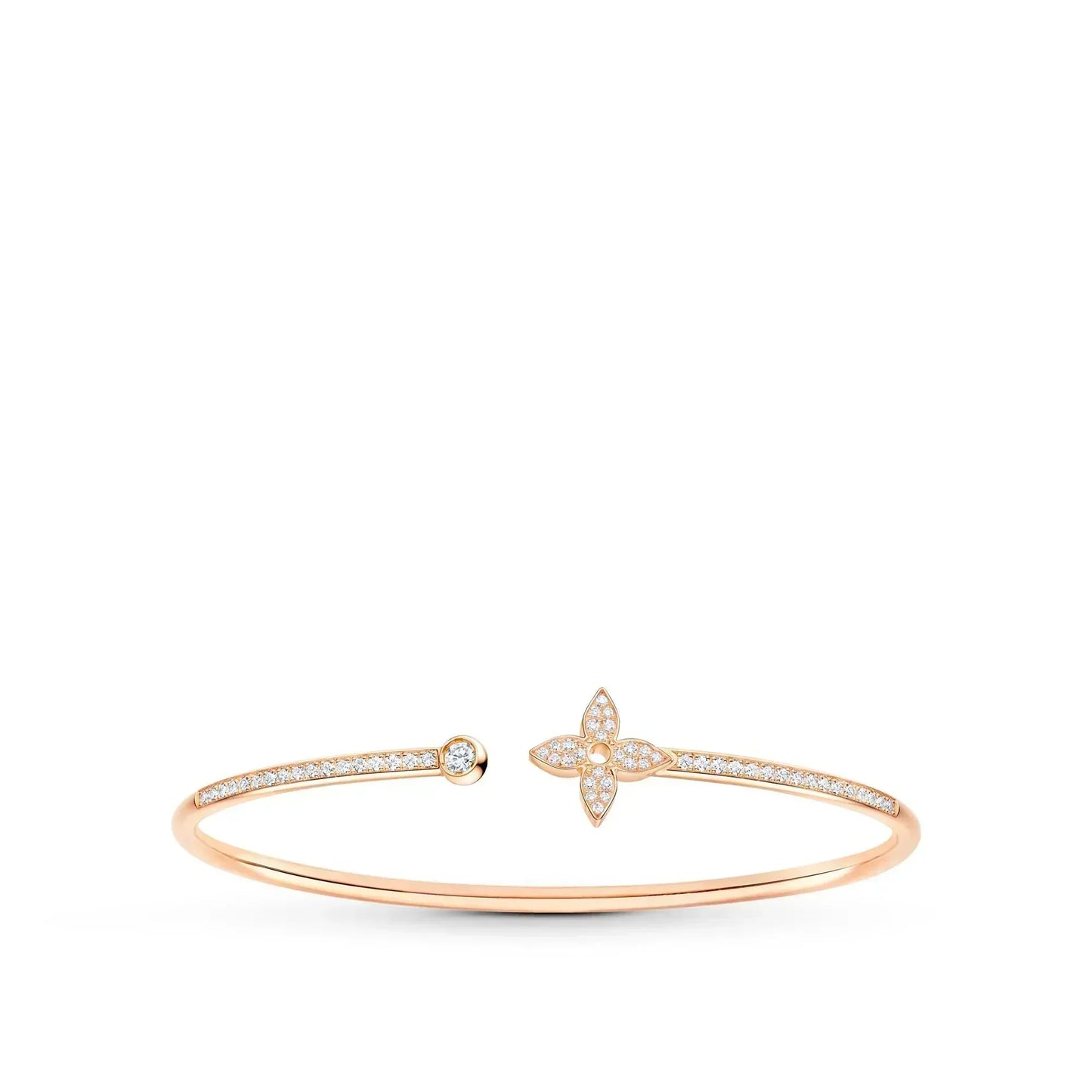 [LuckyStar]IDYLLE ROTGOLD OFFENES ARMBAND MIT DIAMANTEN