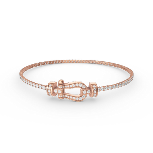 [LuckyStar]FORCE HORSESHOE DIAMOND TENNISARMBAND