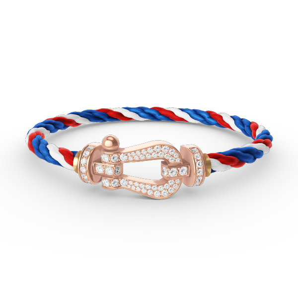 [LuckyStar]FORCE GROSSES HUFEISENARMBAND MIT VOLLMUNDDIAMANTEN ROSÉGOLD