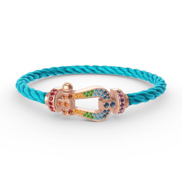 [LuckyStar]FORCE GROSSES HUFEISENFARBIGES DIAMANTARMBAND ROSÉGOLD