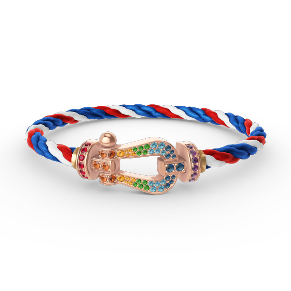 [LuckyStar]FORCE GROSSES HUFEISENFARBIGES DIAMANTARMBAND ROSÉGOLD