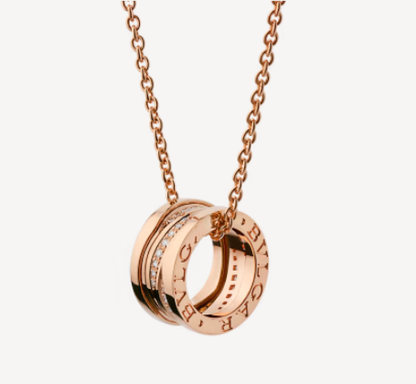[LuckyStar]ZERO 1 ROSA GOLD DIAMANT HALSKETTE