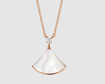 [LuckyStar]DREAM HALSKETTE WEISSES MOP ROSÉGOLD 1 DIAMANT