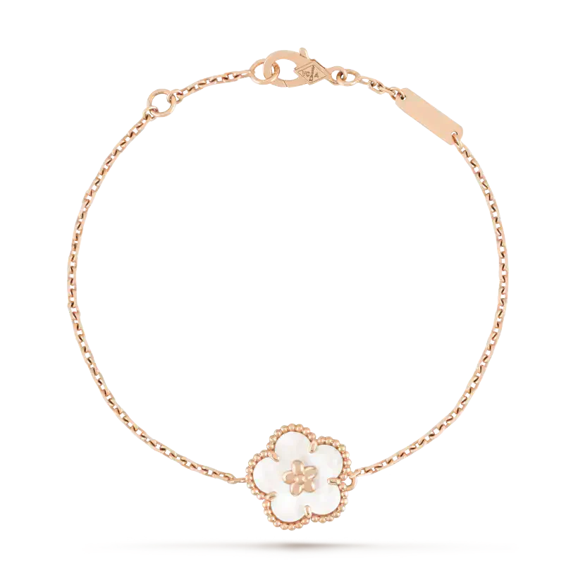 [LuckyStar] GLÜCKLICHES WEISSES PFLAUMENBLÜTENARMBAND