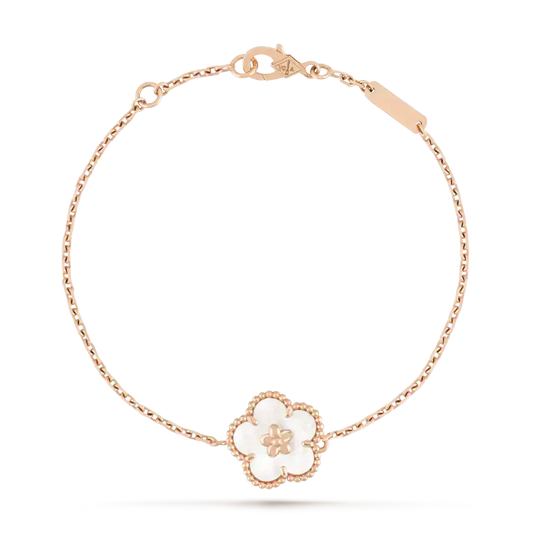 [LuckyStar] GLÜCKLICHES WEISSES PFLAUMENBLÜTENARMBAND