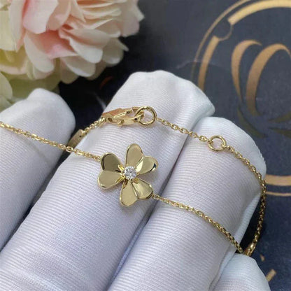 [LuckyStar]FRIVOLE GOLD BLUME ROSA MALACHIT ARMBAND