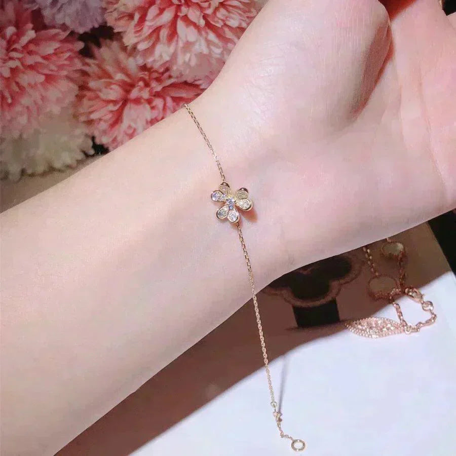 [LuckyStar]FRIVOLE GOLD BLUMEN DIAMANT ARMBAND