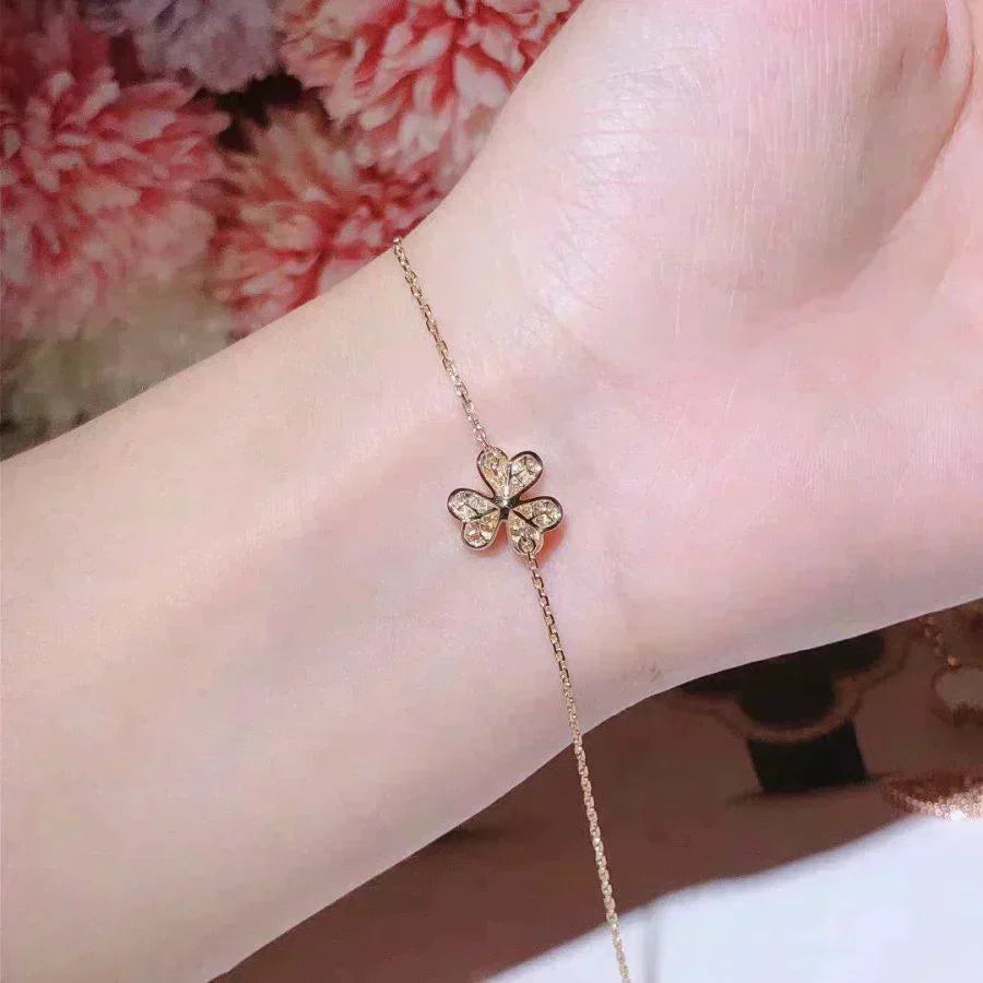 [LuckyStar]FRIVOLE GOLD BLUMEN DIAMANT ARMBAND