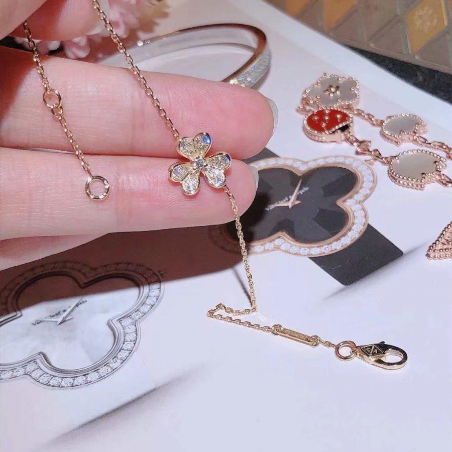 [LuckyStar]FRIVOLE GOLD BLUMEN DIAMANT ARMBAND