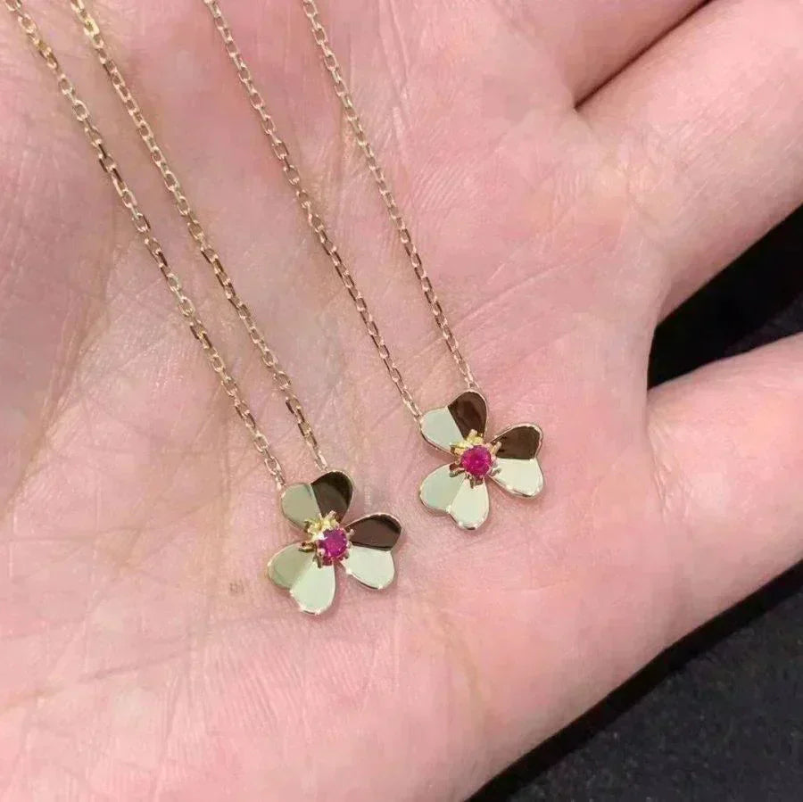 [LuckyStar]FRIVOLE GOLDENE BLUMENKETTE