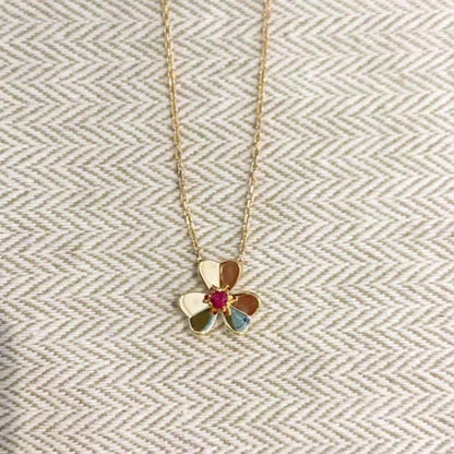 [LuckyStar]FRIVOLE GOLDENE BLUMENKETTE