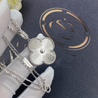 [LuckyStar]CLOVER 25MM SILBER GROSSE KLEEKETTE