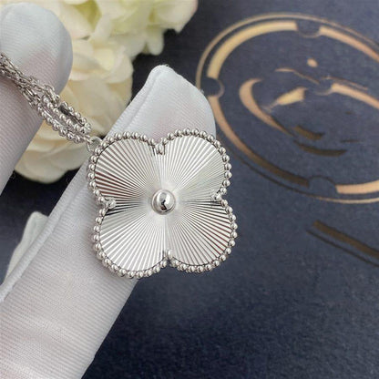 [LuckyStar]CLOVER 25MM SILBER GROSSE KLEEKETTE