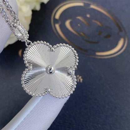 [LuckyStar]CLOVER 25MM SILBER GROSSE KLEEKETTE