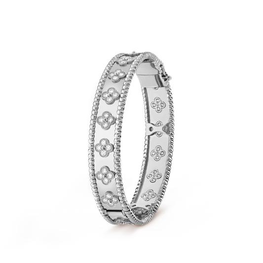[LuckyStar]CLOVER ARMBAND 8MM DIAMANTEN