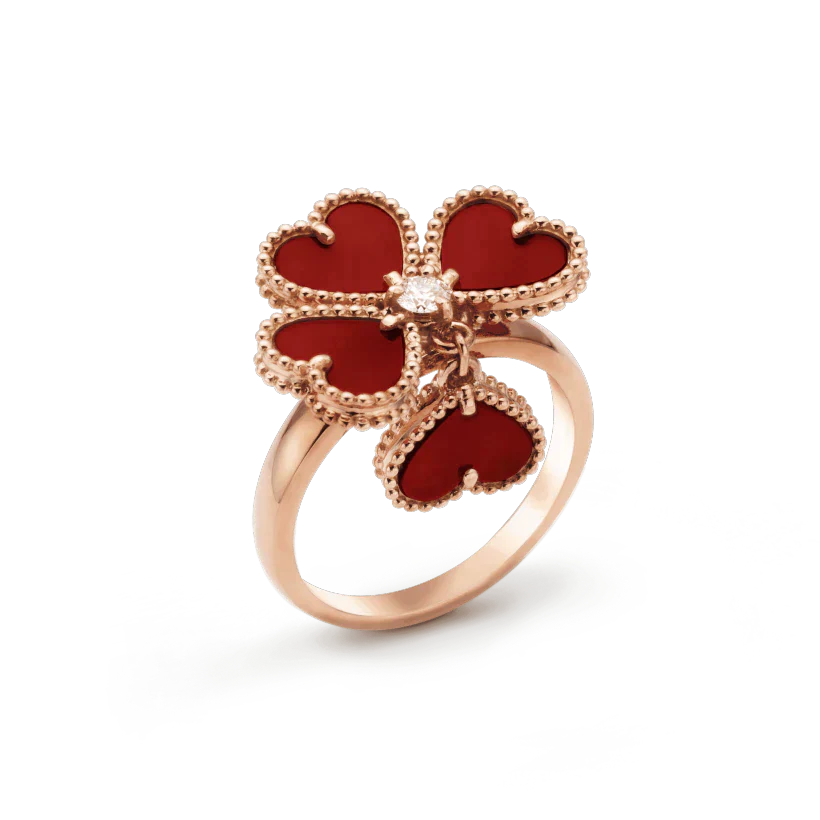 [LuckyStar]Süßklee-Karneol-Ring