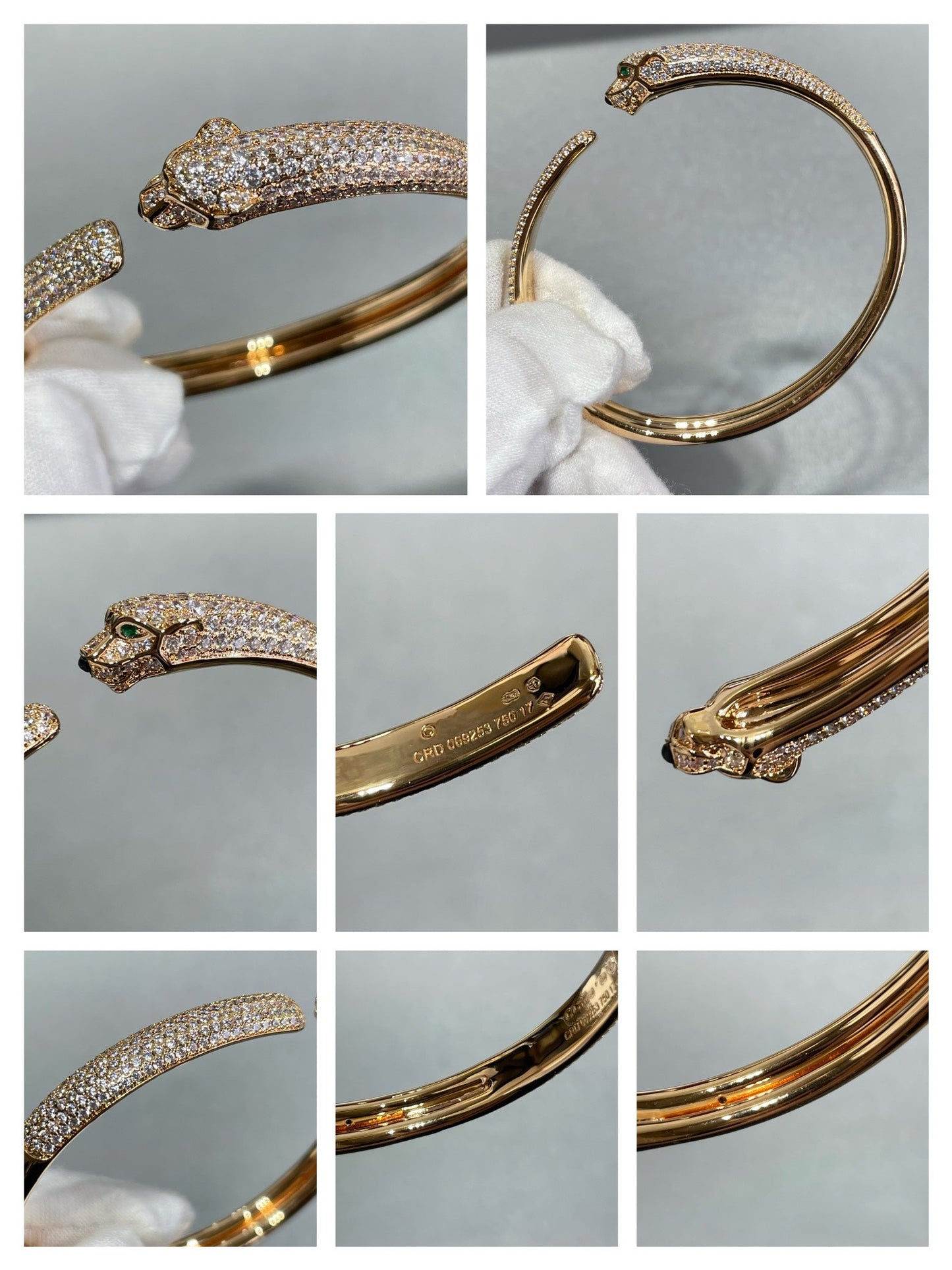 [LuckyStar] PANTHERE VOLLMUNDIGES DIAMANTARMBAND