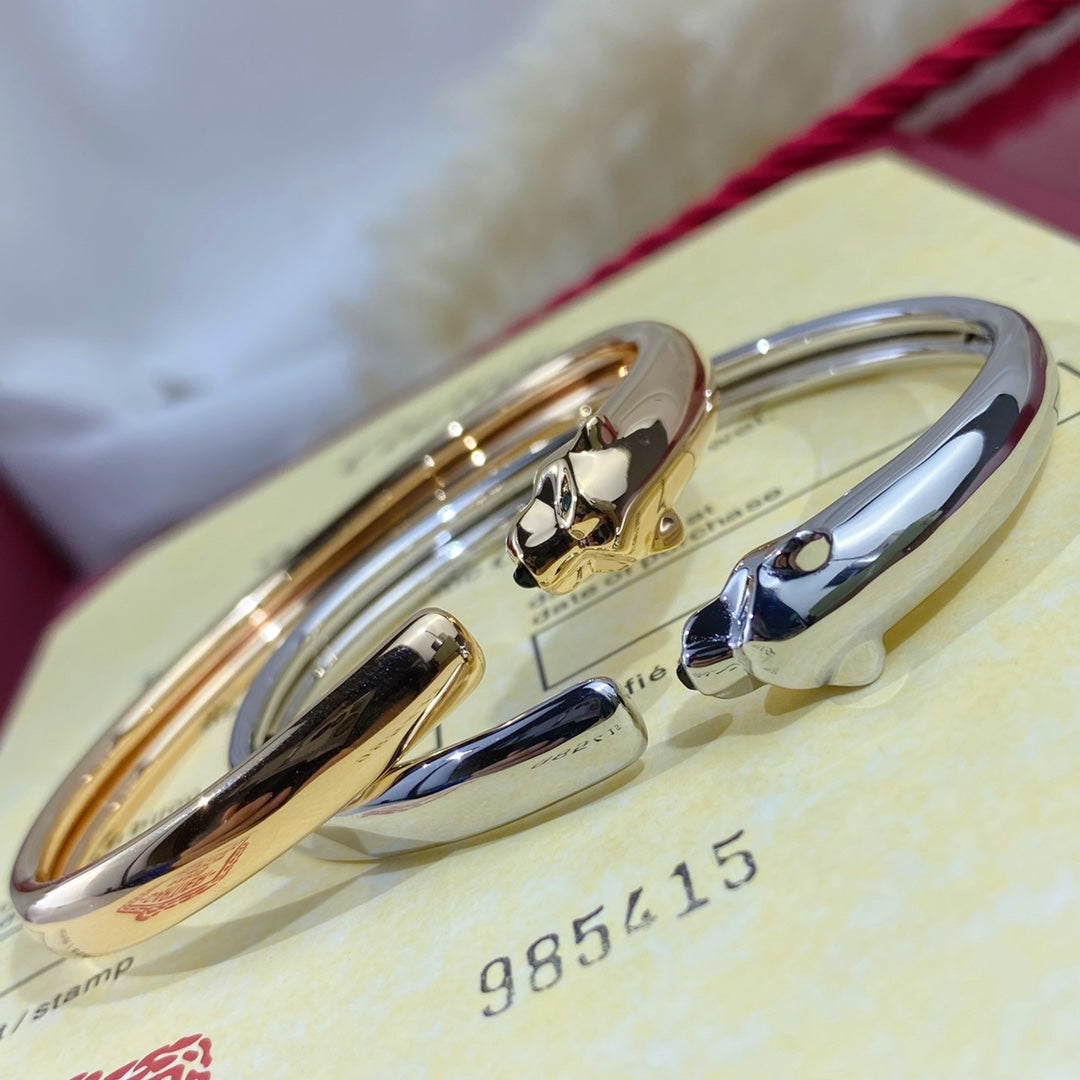 [LuckyStar] PANTHERE SILBER OFFENES ARMBAND