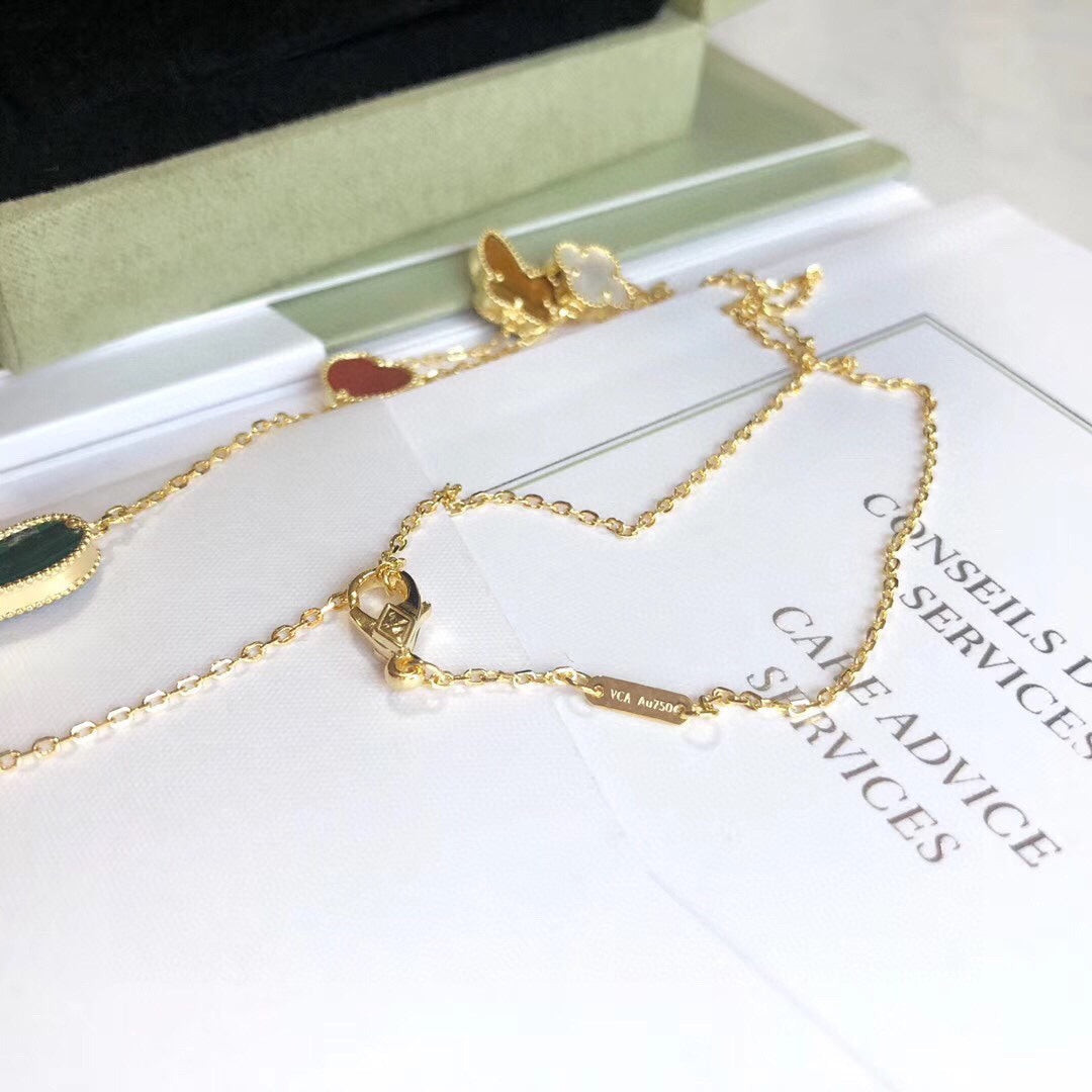 [LuckyStar]LUCKY SPRING 4 MOTIVE ROSÉGOLD HALSKETTE