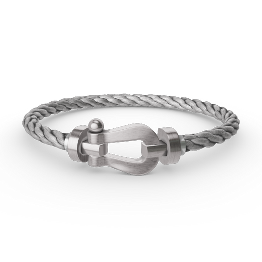 [LuckyStar]FORCE GROSSES HUFEISENARMBAND OHNE DIAMANT SILBER
