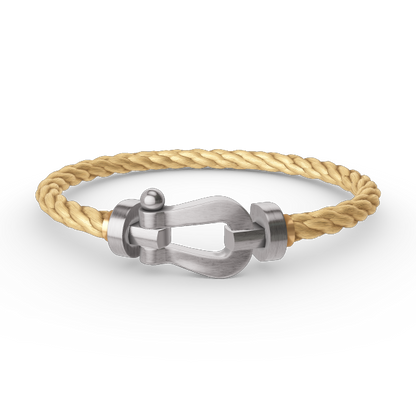 [LuckyStar]FORCE GROSSES HUFEISENARMBAND OHNE DIAMANT SILBER