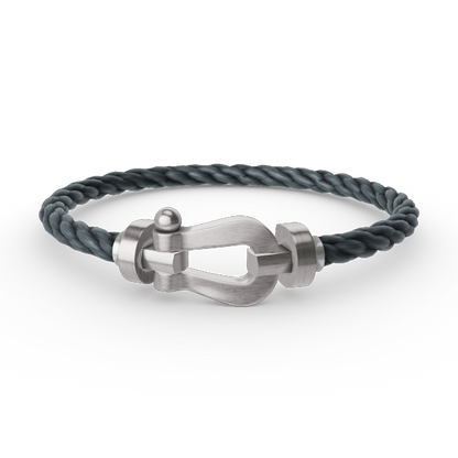 [LuckyStar]FORCE GROSSES HUFEISENARMBAND OHNE DIAMANT SILBER