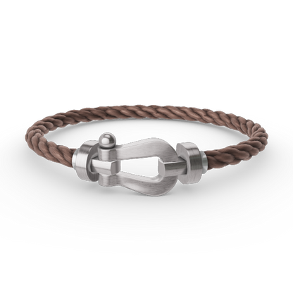 [LuckyStar]FORCE GROSSES HUFEISENARMBAND OHNE DIAMANT SILBER
