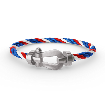[LuckyStar]FORCE GROSSES HUFEISENARMBAND OHNE DIAMANT SILBER