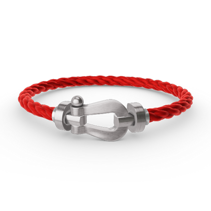 [LuckyStar]FORCE GROSSES HUFEISENARMBAND OHNE DIAMANT SILBER